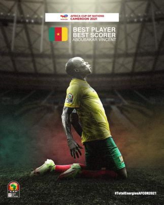 CAN 2021 CAMEROUN : Vincent ABOUBAKAR désigné Meilleur Joueur de la phase de groupe par la CAF