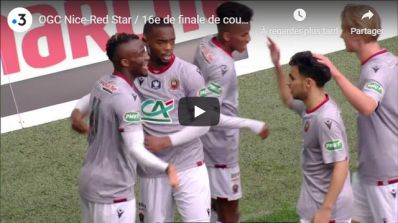 Ignatius GANAGO buteur en Coupe de France contre le Red Star