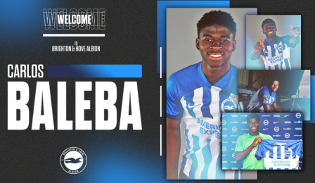 Carlos BALEBA quitte le LOSC pour Brighton en Premier League