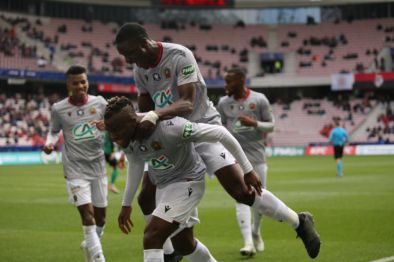 Ignatius GANAGO buteur en Coupe de France contre le Red Star