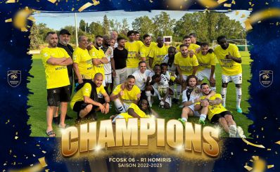 Samuel KEKAMBUS et le FCOSK 06, champions de Régional 1
