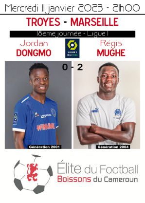 Régis MUGHE et Marseille s‘imposent au Stade de l‘Aube devant Jordan DONGMO et Troyes