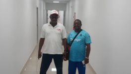 Visite du Stade Annexe Bepanda à Douala