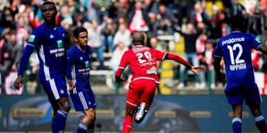 Didier LAMKEL ZE buteur avec Antwerp contre Anderlecht