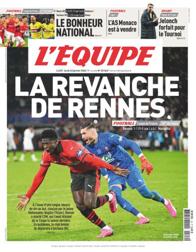 Aboubakar NAGIDA qualifie le Stade Rennais en Coupe de France contre l‘OM